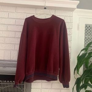 Vintage Burgundy Oversized Champion Crewneck
